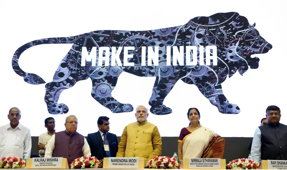 印度悖論:3500萬“潤”向全球,卻對世界關上門 莫迪上任后,即推出「在印度制造」,圖源美聯社